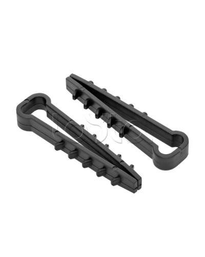 Дюбель-хомут для плоского кабеля (5-8мм) черный (100шт.) EKF PROxima (plc-nccf-5x8b) в Сочи Крепеж: Дюбели, шурупы, саморезы Pintop.ru