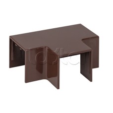 Угол T-образный (25х25) (4 шт) темное дерево EKF-Plast (tchd-25-25x4)