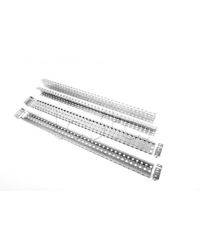 Шина монтажная 23х73 с держателем для шкафов EMS высота/ширина/глубина 1800 мм Elbox EMS-RM-73.23.1800 в Сочи Аксессуары для стоек и шкафов Pintop.ru