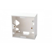 Настенная коробка для рамок серии 45, на 2 модуля 22,5х45,0 мм, белая EuroLan (12A-00-02WT)