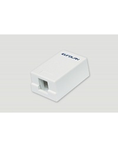 Коробка настенная EuroLan 12B-00-01WT в Сочи Розетки компьютерные и телефонные Pintop.ru