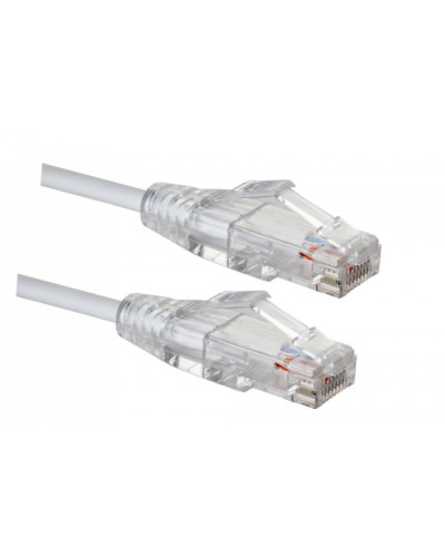 Коммутационный шнур категории 6 SLIM LINE, U/UTP, LSZH, T568B, 5 м, белый Eurolan (21S-U6-05WT) в Сочи Патчкорды (медные) Pintop.ru
