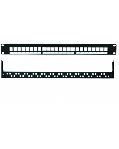 Патч-панель 19”, 1U, 24 порта UTP Eurolan (27B-00-24BL) в Сочи Патч панель Pintop.ru