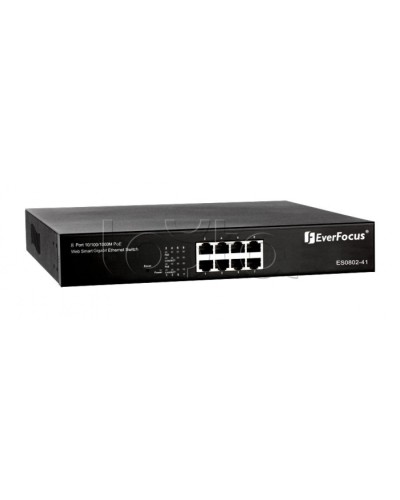 Коммутатор PoE 8-портовый EverFocus ES0802-41 в Сочи Коммутаторы Pintop.ru