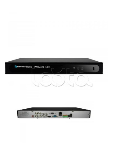 Видеорегистратор 4-канальный EverFocus VANGUARD II 4x2H в Сочи Видеорегистраторы гибридные Pintop.ru