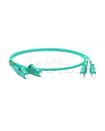 Патч-корд волоконно-оптический Hyperline FC-D2-503-LC/UR-LC/UR-H-50M-LSZH-AQ в Сочи Патч-корды оптические Pintop.ru