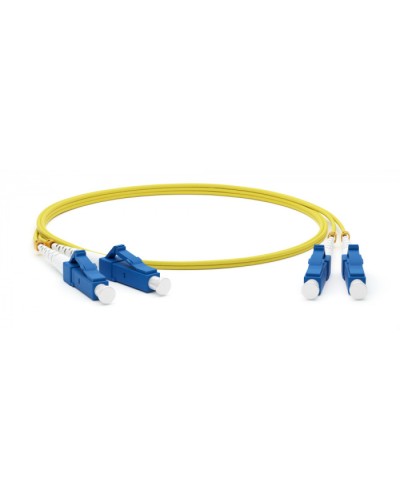 Патч-корд волоконно-оптический Hyperline FC-D2-9-LC/UR-LC/UR-H-10M-LSZH-YL в Сочи Патч-корды оптические Pintop.ru