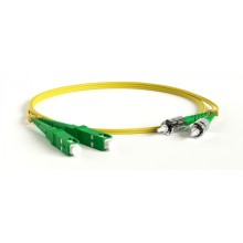 Патч-корд волоконно-оптический Hyperline FC-D2-9-SC/AR-ST/AR-H-10M-LSZH-YL