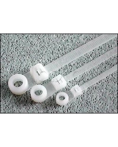 Хомут-стяжка нейлоновый 200x4,8 с отверстием под винт Hyperline GTM-200STC (100 шт/уп.) в Сочи Стяжки-хомуты Pintop.ru