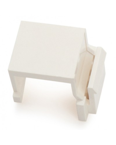 Вставка-заглушка формата Keystone Jack, белая Hyperline (KJ1-BL-WH) в Сочи Патч-корды и пигтейлы Pintop.ru