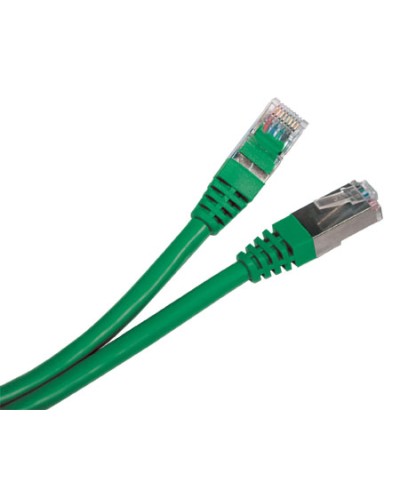 Патч-корд экранированный Hyperline PC-LPM-STP-RJ45-RJ45-C5e-0.5M-LSZH-GN в Сочи Патчкорды (медные) Pintop.ru