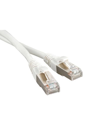 Патч-корд экранированный Hyperline PC-LPM-STP-RJ45-RJ45-C5e-1M-LSZH-WH в Сочи Патчкорды (медные) Pintop.ru