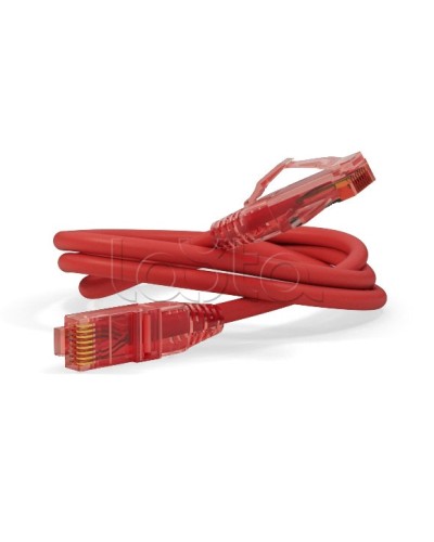 Патч-корд U/UTP Hyperline PC-LPM-UTP-RJ45-RJ45-C5e-0.3M-LSZH-RD в Сочи Патчкорды (медные) Pintop.ru
