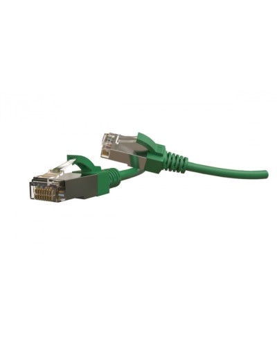 Патч-корд S/FTP Hyperline (PC-LPT-SFTP-RJ45-RJ45-C6-1M-LSZH-GN) в Сочи Патчкорды (медные) Pintop.ru