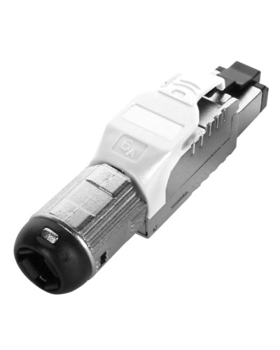 Разъем полевой оконцовки RJ-45 Hyperline (PLUE-8P8C-S-C6A-SH-WH) в Сочи Патч-корды и пигтейлы Pintop.ru