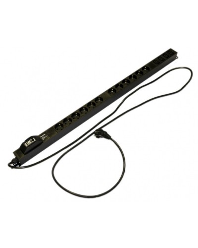 Блок розеток Hyperline (SHE-12SH-4IEC-BF-2.5EU) в Сочи Блоки розеток Pintop.ru