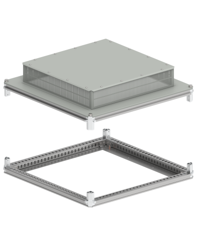FORMAT Крыша и основание (под фланец) 800х800мм IP31 IEK (FO-00-KOF-080-080-31) в Сочи Аксессуары для стоек и шкафов Pintop.ru