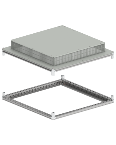 FORMAT Крыша и основание (под фланец) 1000х1000мм IP31 IEK (FO-00-KOF-100-100-31) в Сочи Аксессуары для стоек и шкафов Pintop.ru