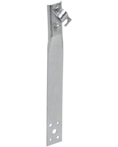 Держатель проводника круглого 6-10мм винтовой прямой h=60мм оцинкованная сталь IEK (ZDP86-11-1-16-60) в Сочи Крепеж Pintop.ru