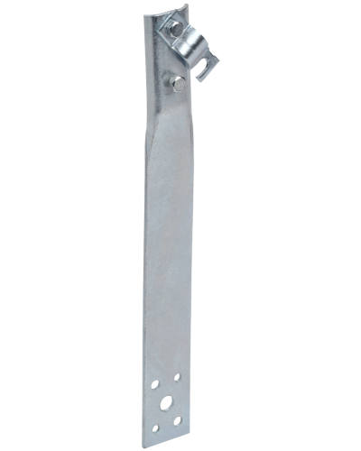 Держатель проводника круглого 6-10мм винтовой прямой h=60мм оцинкованная сталь HDZ IEK (ZDP86-14-1-16-60) в Сочи Крепеж Pintop.ru