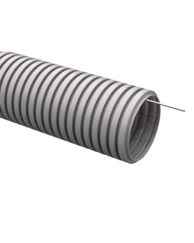 ELASTA Труба гофр. тяжелая ПВХ d=25мм с зондом (50м) IEK (EA-TG23-121-025-050-K41) в Сочи Труба гофрированная Pintop.ru