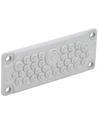 TITAN Ввод кабельный мембр. 35 отв. d=7-32мм IP65 серый IEK (TI-00D-MC-035-65) в Сочи Аксессуары для стоек и шкафов Pintop.ru