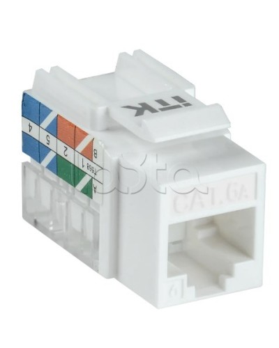 Модуль Keystone Jack кат. 6A UTP 110 IDC 90 град. ITK CS1-1C6AU-11 в Сочи Модули Keystone Pintop.ru