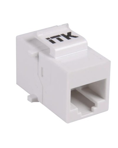 Проходной адаптер кат.5E UTP, RJ45-RJ45, тип Keystone Jack ITK CS7-1C5EU в Сочи Проходные адаптеры RJ-45 и разветвители Pintop.ru