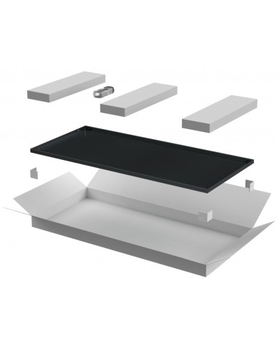 ITK LINEA E Дверь металлическая 600мм шкафа 42U чер. (LE05-42U6X-DM) в Сочи Аксессуары для стоек и шкафов Pintop.ru