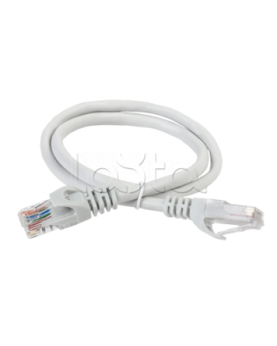 ITK Коммутационный шнур (патч-корд) кат.6 UTP 3м серый (PC01-C6U-3M) в Сочи Патчкорды (медные) Pintop.ru