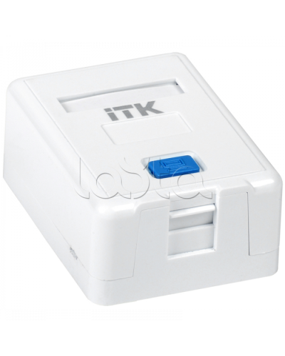 ITK Корпус настенной розетки для 1 мод. Keystone Jack (CS2-012) в Сочи Коннекторы Pintop.ru