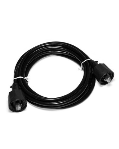 Патч-корд индустриальный RJ45 - RJ45, 4 пары, FTP, категория 6, 3 м, черный LANMASTER LAN6-S45-45-3.0-WP в Сочи Патчкорды (медные) Pintop.ru