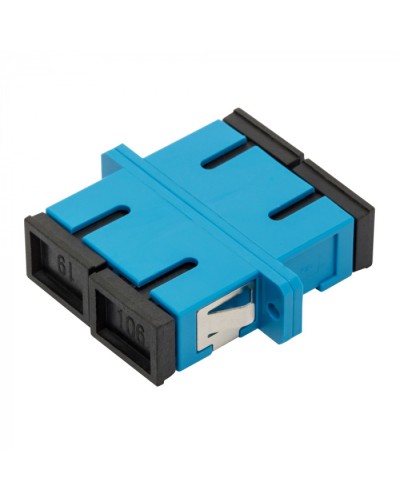 Адаптер оптический SC, SM, дуплексный LANMASTER (LAN-2SC-AM-SM) в Сочи Проходные адаптеры и розетки оптические Pintop.ru