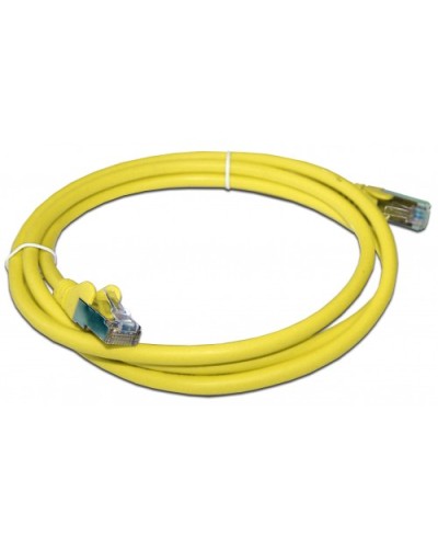 Патч-корд RJ45 - RJ45, 4 пары, FTP, категория 6A, 3 м, желтый, LSZH LANMASTER LAN-PC45/S6A-3.0-YL в Сочи Патч-корды и пигтейлы Pintop.ru