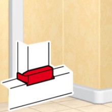 Отвод плоский для кабель-каналов DLP 65x150/195/220 Legrand (010738)