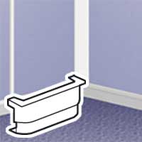 Адаптер для монтажа рамки 031613 для мини-плинтусов DLPlus 12,5мм Legrand (031702)