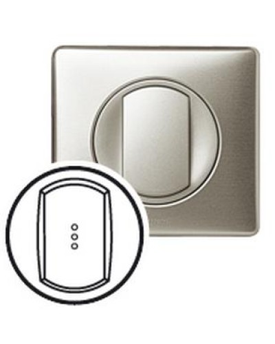 Лицевая панель для выключателя с индикацией титан Celiane Legrand 068303 в Сочи Аксессуары для кабель-канала Pintop.ru