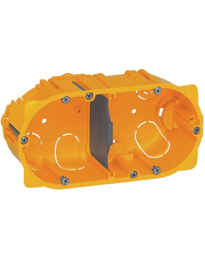 Коробка для сухих перегородок 2-местная, глубина 40 мм Batibox Legrand 080042 в Сочи Распределительные коробки Pintop.ru