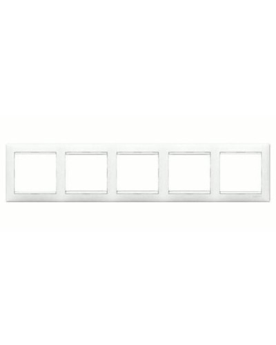 Рамка 5 постов горизонтальный монтаж белый Valena Legrand 774455 в Сочи Аксессуары для кабель-канала Pintop.ru