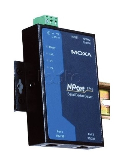 Сервер 2-портовый RS-232 в Ethernet Moxa NPort 5210 в Сочи Дополнительное оборудование для ОПС Pintop.ru