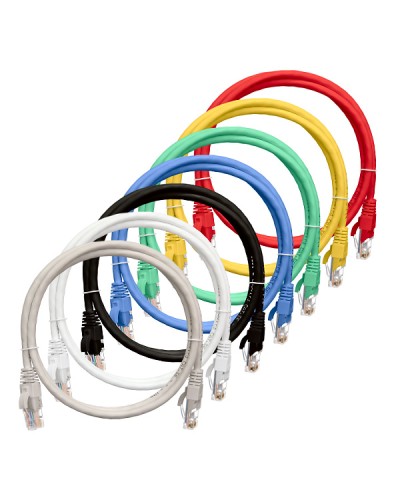 Шнур коммутационный 2хRJ45/8P8C U/UTP кат.5е (NMC-PC4UD55B-050-YL) NIKOMAX (5 м) в Сочи Патчкорды (медные) Pintop.ru