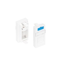 Вставка 22,5x45 KeyStone 1 порт NIKOMAX (NMC-PM1P-PH-WT)