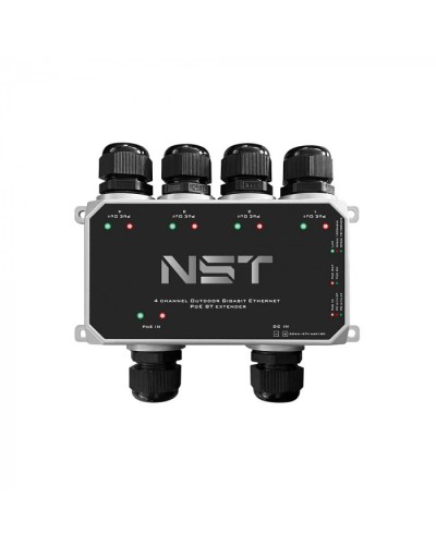 Уличный Ultra PoE удлинитель - коммутатор Gigabit Ethernet до 250м на 5 портов NST NS-EXSW-5GP/W в Сочи Дополнительное оборудование для сетей Pintop.ru