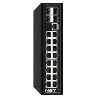 NST NS-SW-16G4G-PL/IM Промышленный управляемый L2+ HiPoE коммутатор Gigabit Ethernet на 16 GE RJ45 PoE + 4 GE SFP порта
