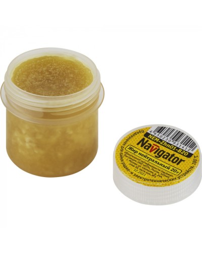 Жир паяльный Navigator 93 141 NEM-Zhn01-B20 (нейтральный, 20 гр) в Сочи Аксессуары для кабель-канала Pintop.ru