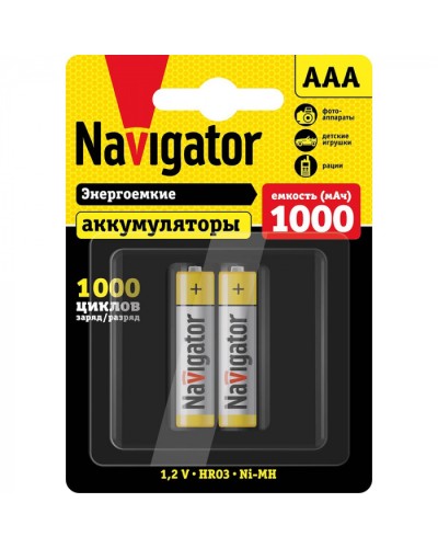 Аккумулятор Navigator 94 462 NHR-1000-HR03-BP2 в Сочи Электротехническое оборудование Pintop.ru
