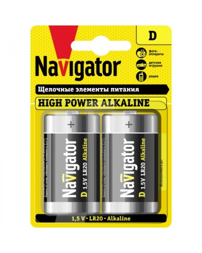 Элемент питания Navigator 94 755 NBT-NE-LR20-BP2 в Сочи Электротехническое оборудование Pintop.ru