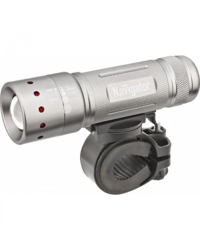 Фонарь Navigator 94 964 NPT-B01-3AAA Вело. 2 крепл. CREE 1LEDх5Вт, фокус, блист. в Сочи Источники света(Лампы) Pintop.ru