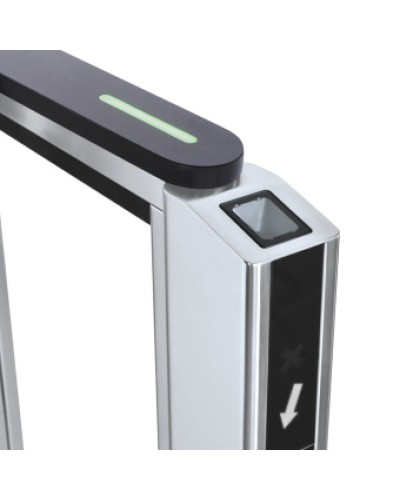 Передняя панель скоростного прохода PERCo-ST-11 со встроенным сканером штрихкода PERCo-FP11Q.1 в Сочи Ограждения Pintop.ru