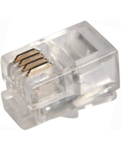 Джек телефонный 6P4C (100шт/уп) PROCONNECT 05-1012-3 в Сочи Коннекторы Pintop.ru